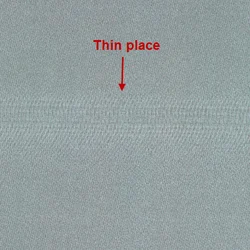 Lỗi dày mỏng vải - Thick place/thin place